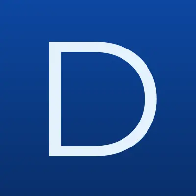 DNS, сеть супермаркетов цифровой и бытовой техники, лого-визитка